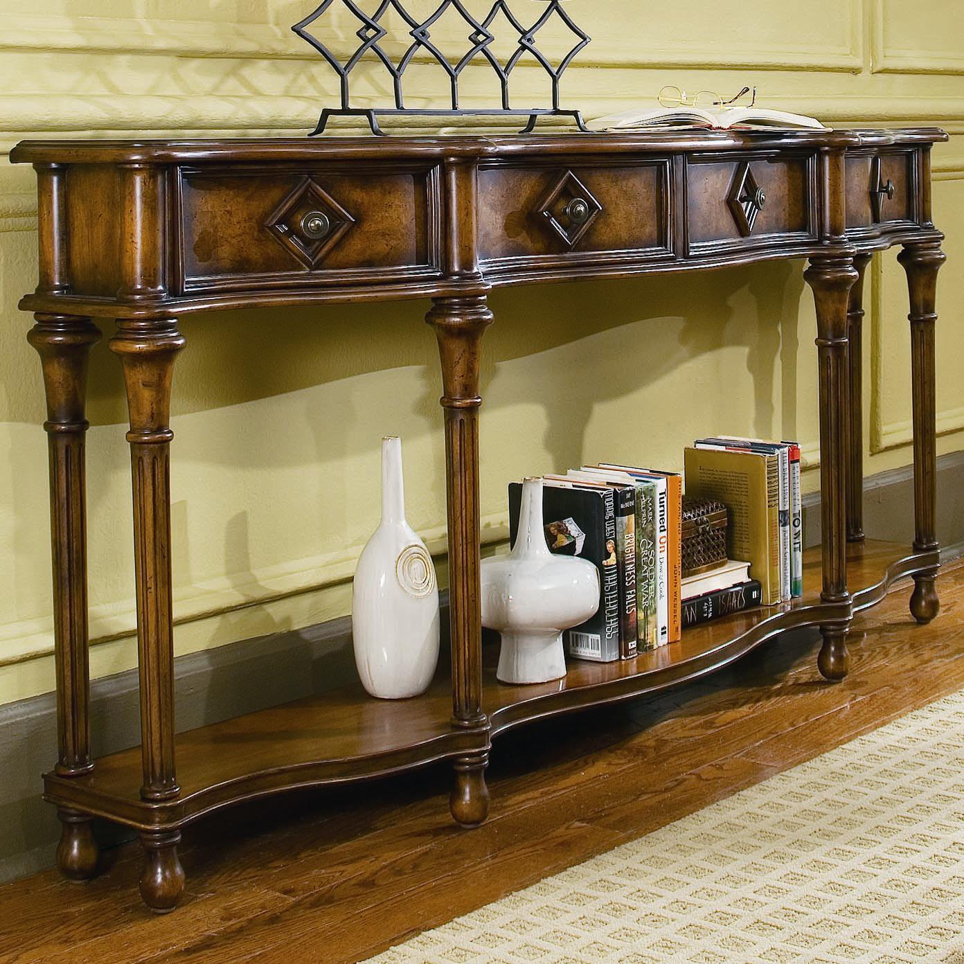 Hooker Furniture Chests and Consoles 72Inch Hall Console with Four